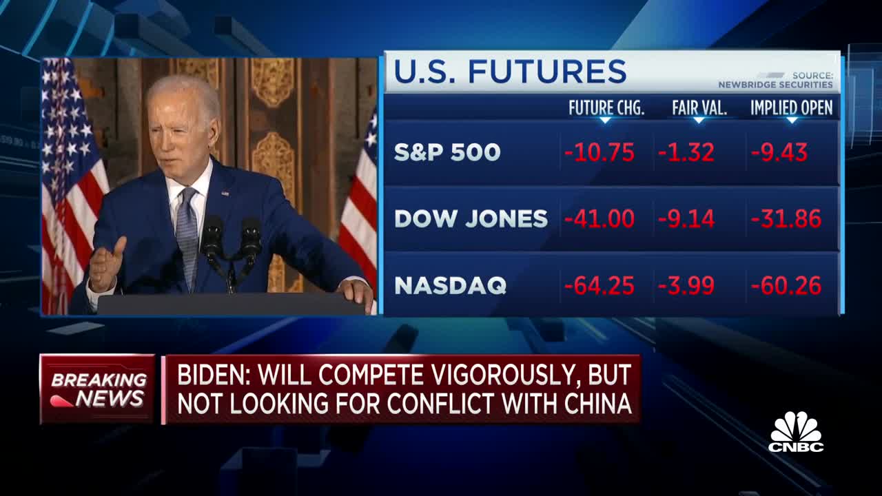 President Biden: I do not believe China will try to invade Taiwan imminently