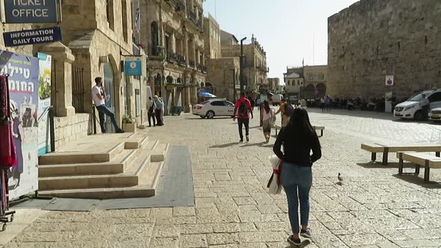 Jerusalem - Jaffa Gate into the Old City. Walk with me, Steve Martin, Love For His People