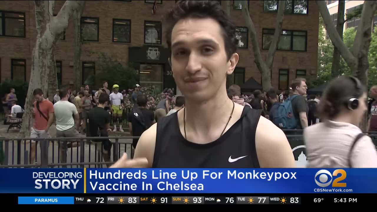 Hundreds Line Up For Monkeypox Vaccine in NYC