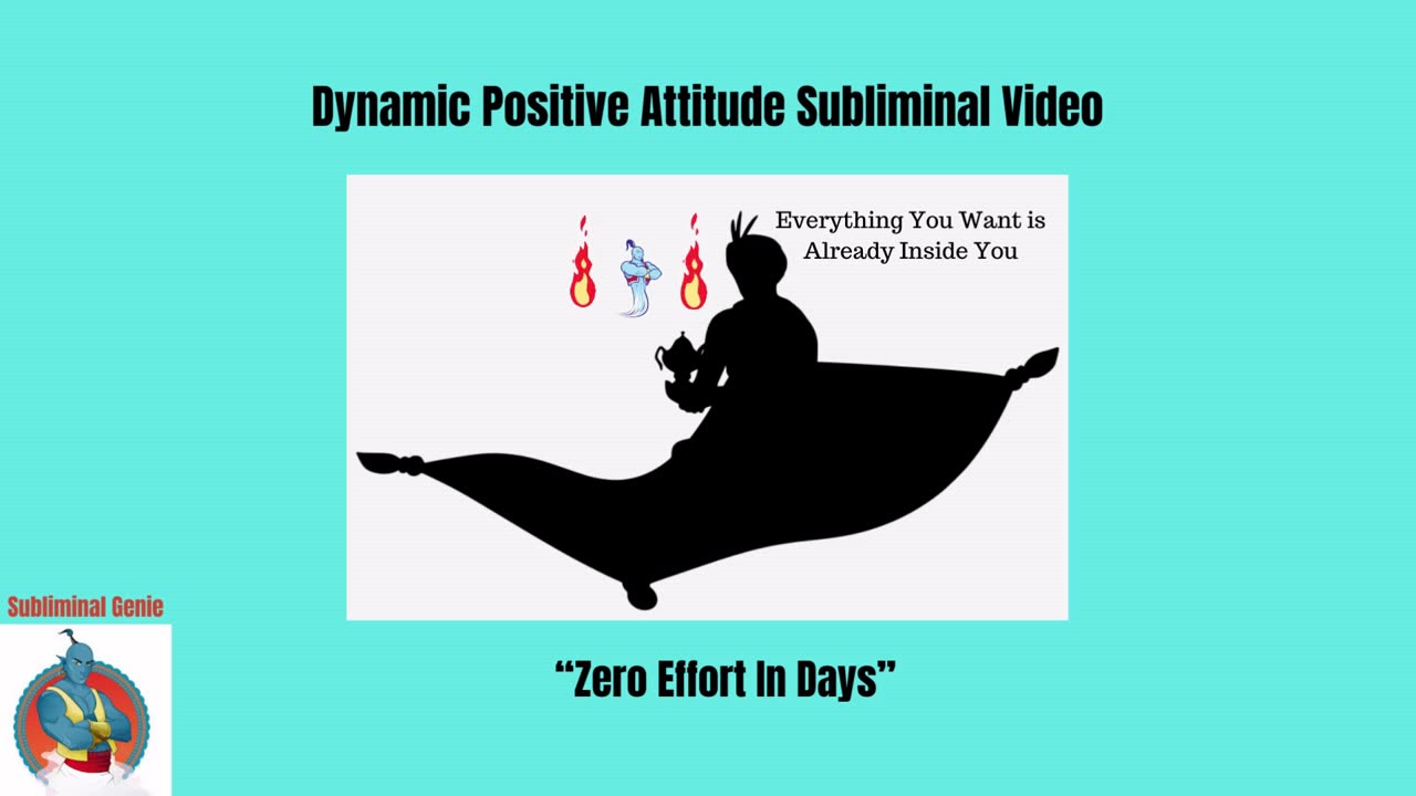 Develop A Dynamic Positive Attitude/ Subliminal Video