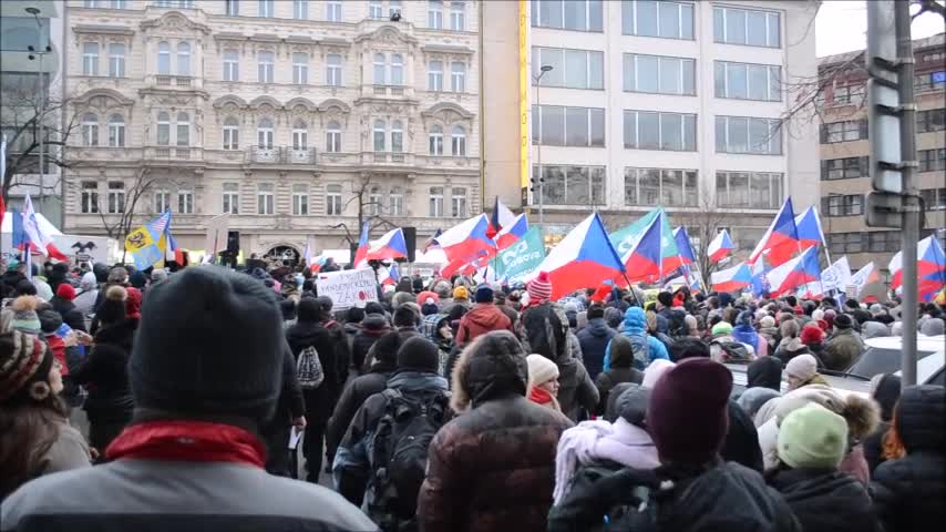 Myšpule Svět . org - Demonstrace za svobodu Praha 30.1.2022 O povinnosti neposlušnosti