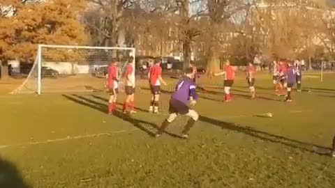 Arc goal in football field