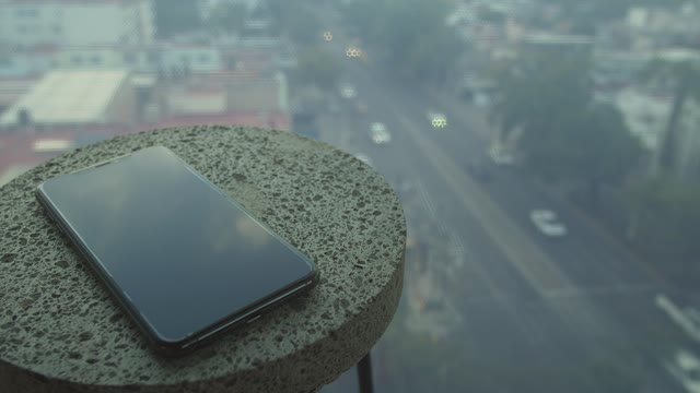 Phone on round end table