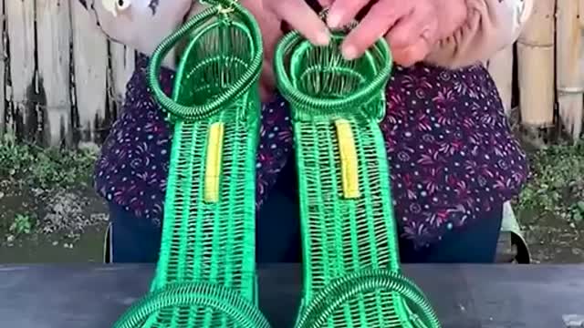 Grandma makes her niece lovely new shoes