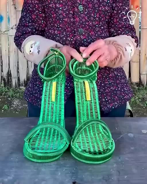Grandma makes her niece lovely new shoes