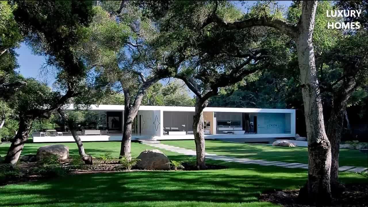 Impressive Modernist Glass-Walled Luxury Residence in Montecito, CA, USA (by Steve Hermann)