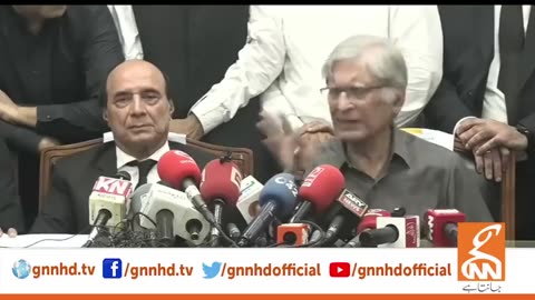 Senior Lawyer's Aitzaz Ahsan &Latif Khosa Important Press Conference in Lahore