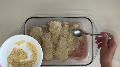 Easy Homemade Garlic Parmesan Chicken In The Oven {Only A Few Ingredients!} FULL RECIPE!