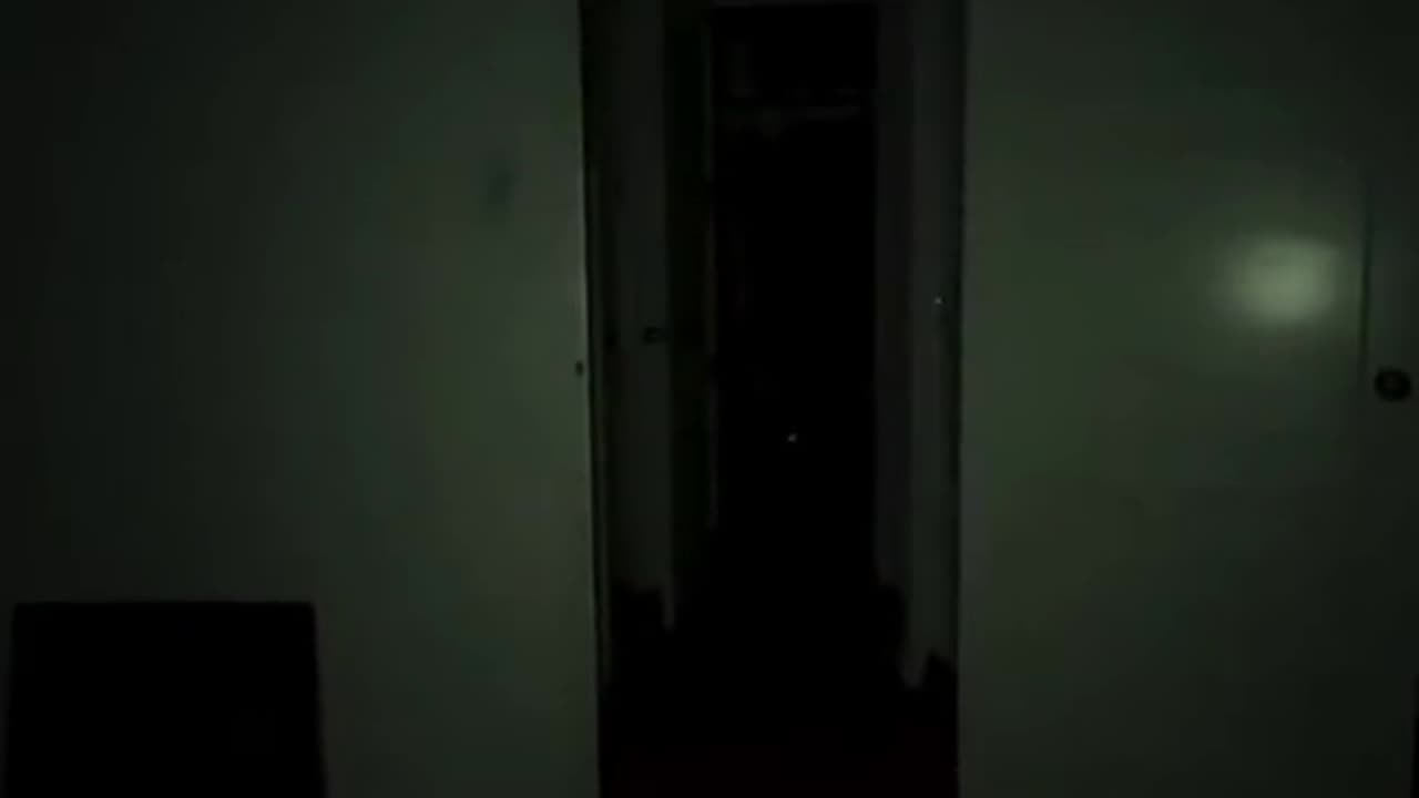 Real scary ghost in haunted room