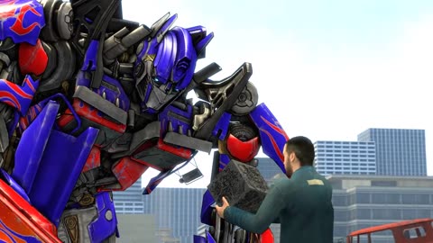 Transformers optimus prime vs megatron 2007