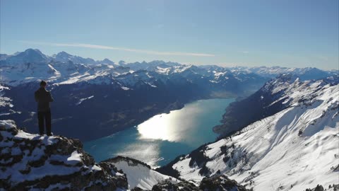 Swiss Alps a Happy Place for good peoples 4k