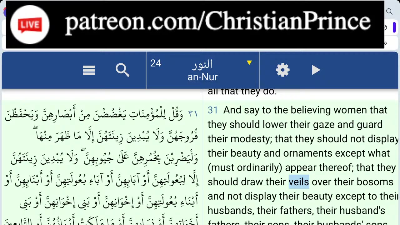 Christian Prince Why a muslim cannot behave for a second