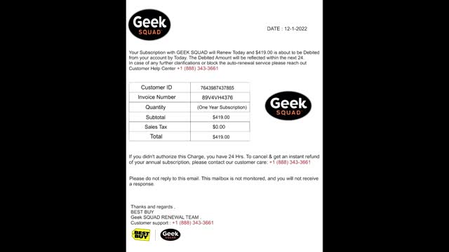 Outgoing Call To Alleged Geek Squad: Dialer Frenchman Gilles Duhamel, 888-343-3661, 12/2/22