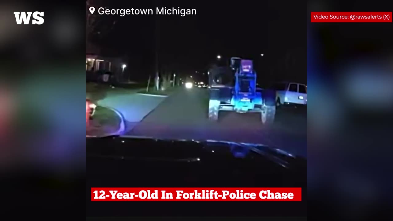 12-Year-Old boy steals a construction vehicle