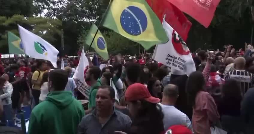 Brazil protesters march in Sao Paulo