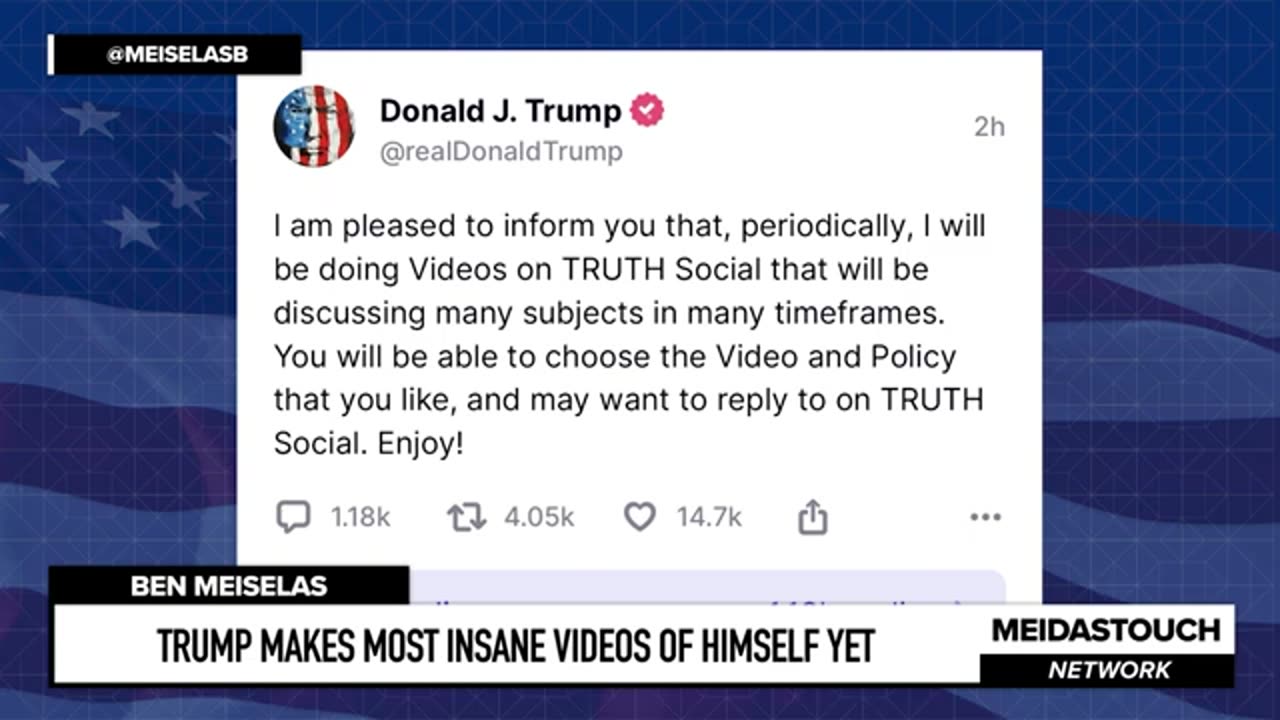 Trump makes most insane video of himself yet