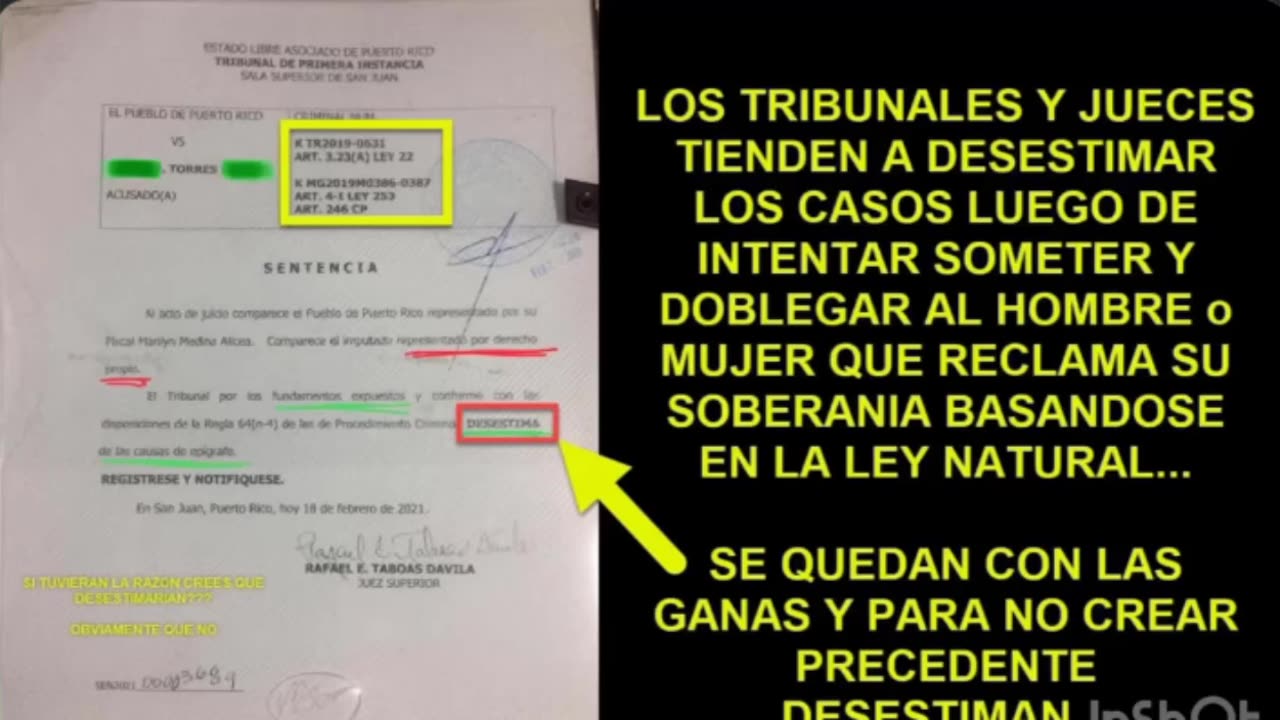 LOS TRIBUNALES Y JUECES TIENDEN A DESESTIMAR LOS CASOS LUEGO DE