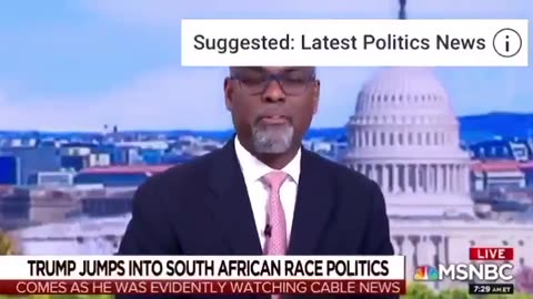 Racist MSNBC anchor laughs at white genocide taking place in South Africa..