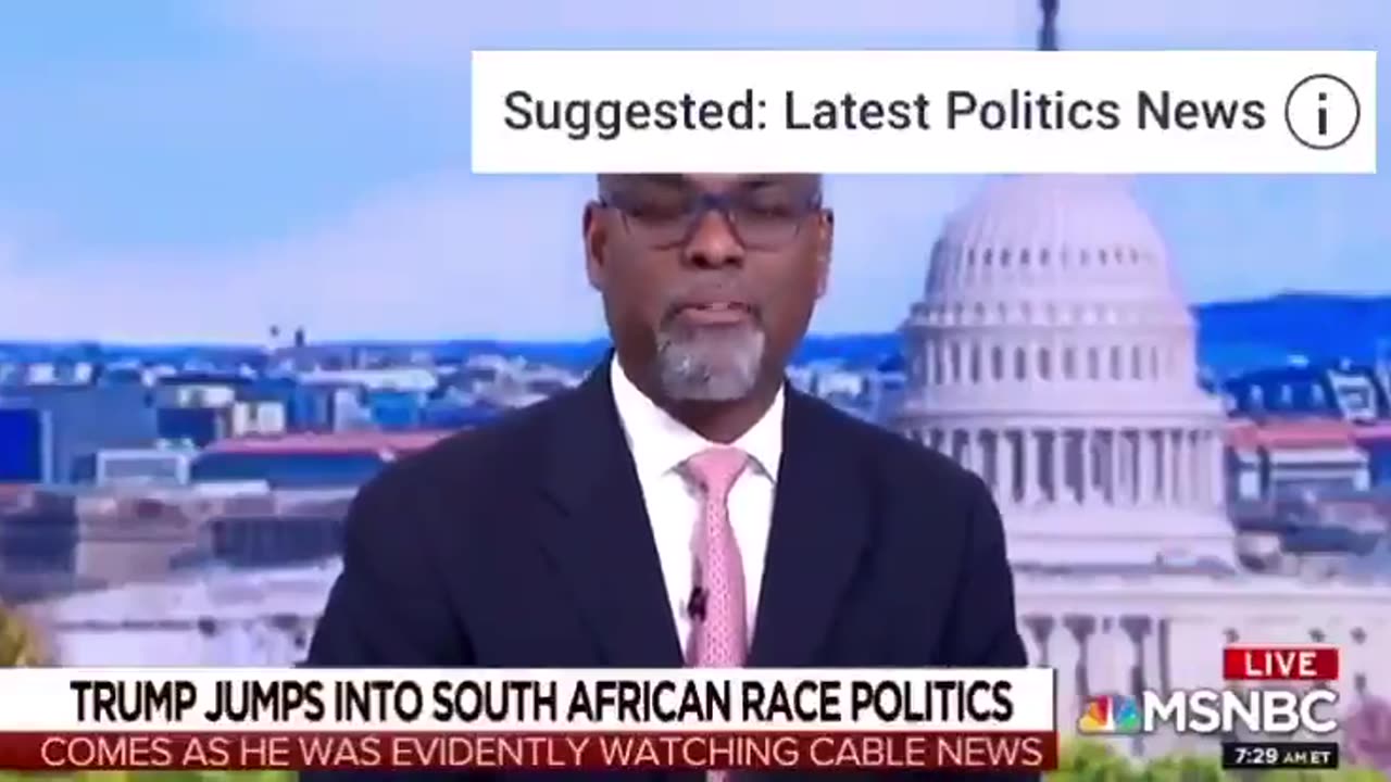 Racist MSNBC anchor laughs at white genocide taking place in South Africa..