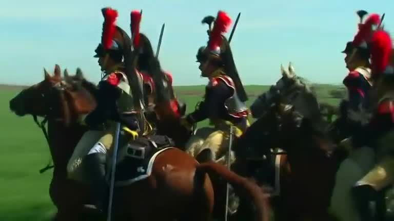 Napoleon's victory at Battle of Ligny reenacted