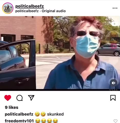 Karen that doesn’t like to breath good, doesn’t know the law and is rewarded