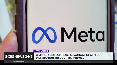 Apple, Meta may join forces on AI, according to report CBS News