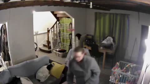 Woman Tripped On A Chair In The Living Room And Fell