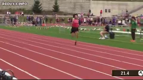 Trans-identified male dominated Girls 200m Varsity at Sherwood Need for Speed Classic, Oregon