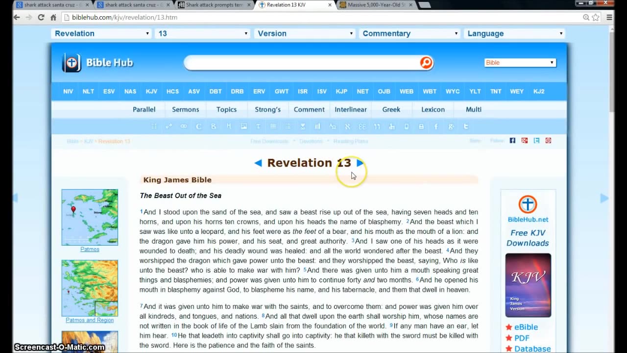Santa Cruz Shark Attack Great Earthquake Coming Symbolism