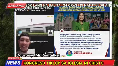 BBM LUMUHOD SA INC? VP SARA PANALO! ROMUALDEZ TIKLOP SA IGLESIA NI CRISTO