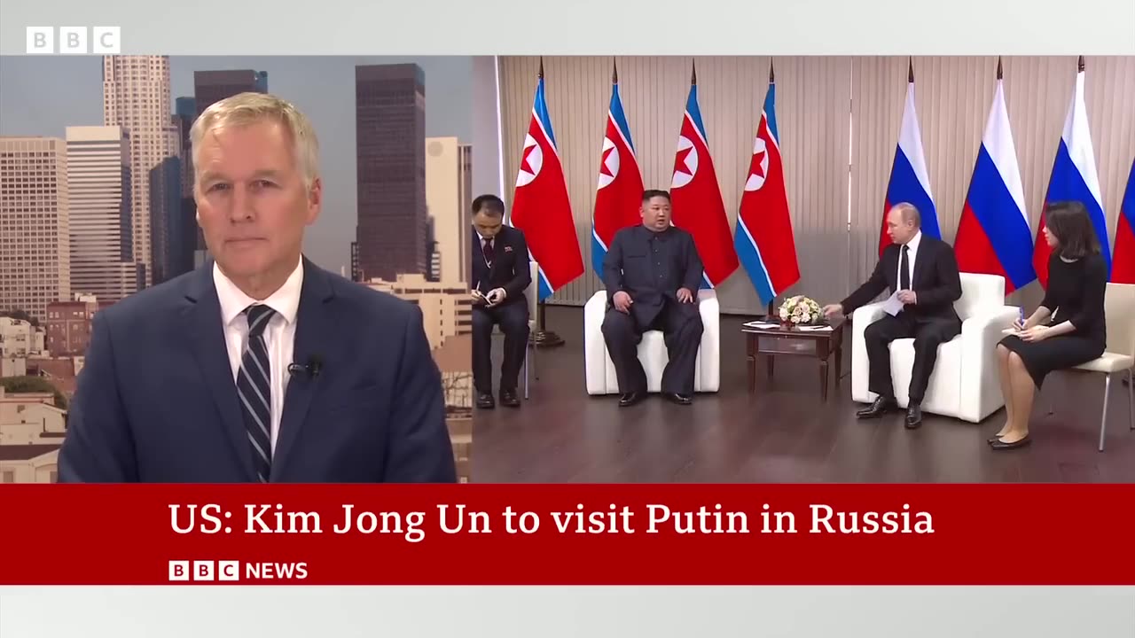 Ukraine war: Kim Jong Un to meet Vladimir Putin in Russia - BBC News