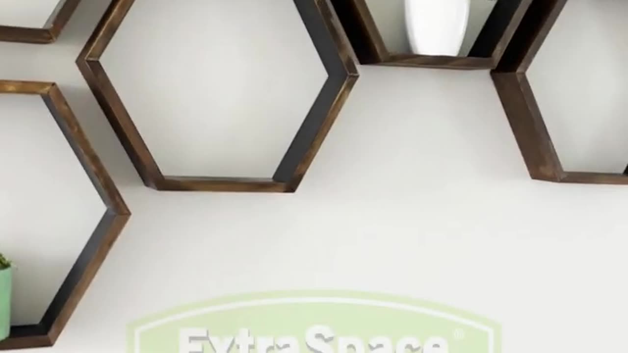 DIY Tutorial Hexagon Shelves