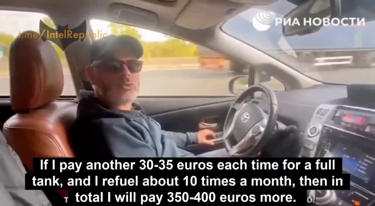 Disgruntled French taxi driver FUMES at SKYROCKETING gas prices