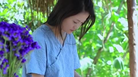 Beautiful Girl Asian Making Food - Asian Food at Plantation #3