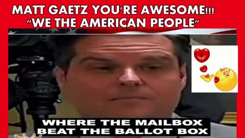 MATT GAETZ YOU'RE AWESOME!!!
