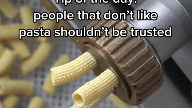 Tip of the day: people that don't like pasta shouldn't be trusted