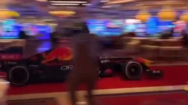 Formula one car in vegas casino