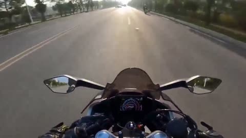 Chinese Biker Films His Own Wreck