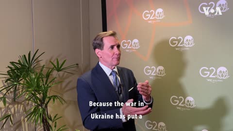 G20 Interview with John Kirby on Ukraine |