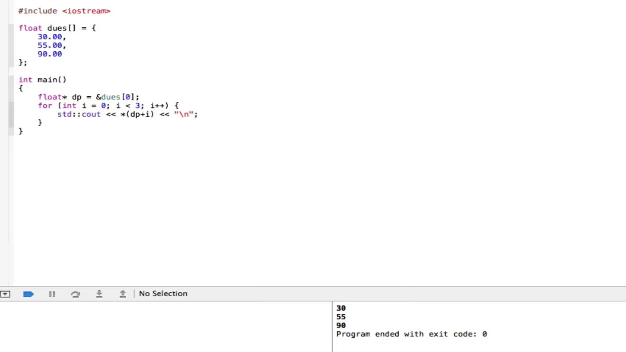 PROGRAMMING IN C++ / X-Code || Tutorial 14 - Pointer Arithmetic with Expressions