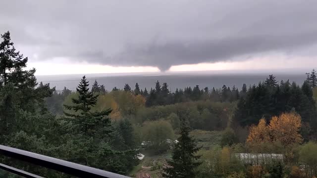 Waterspout spotted near Vancouver airport