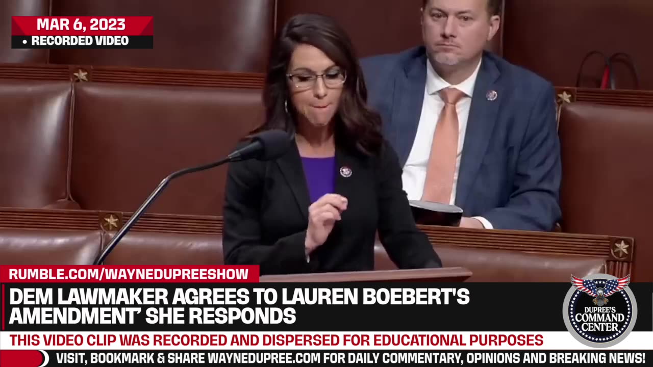 Dem Lawmaker Agrees To Lauren Boebert's Amendment, Then She Responds