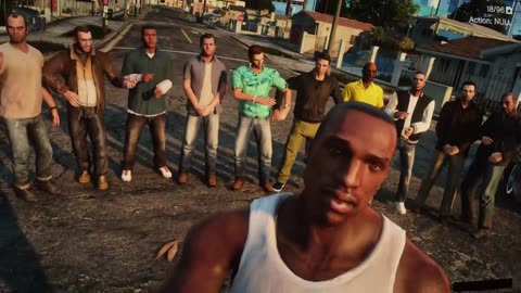 All GTA Characters Meetup In Grove Street!