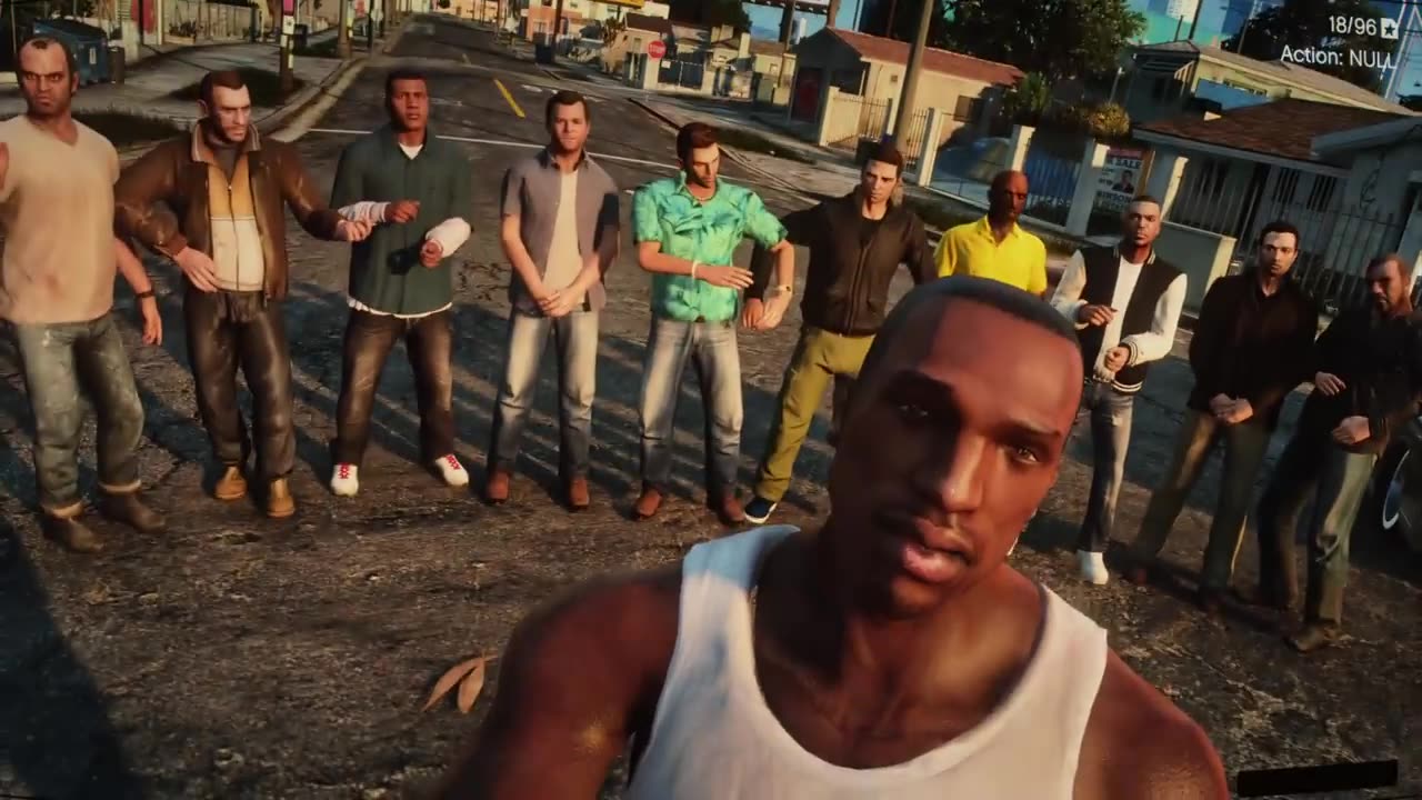 All GTA Characters Meetup In Grove Street!