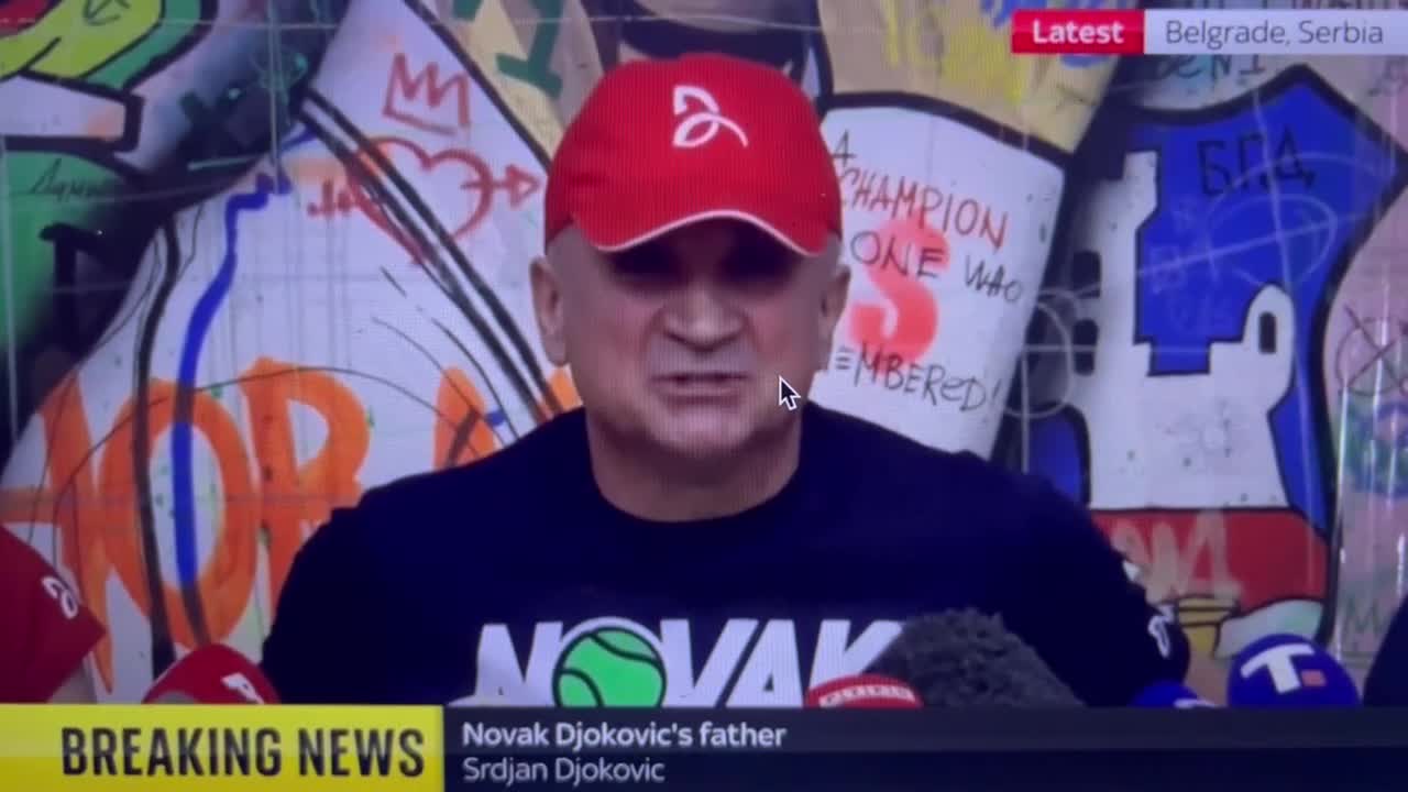 Srdjan Djokovic father of Novak tennis great, cries out for 7 billion people to rise up against tyranny