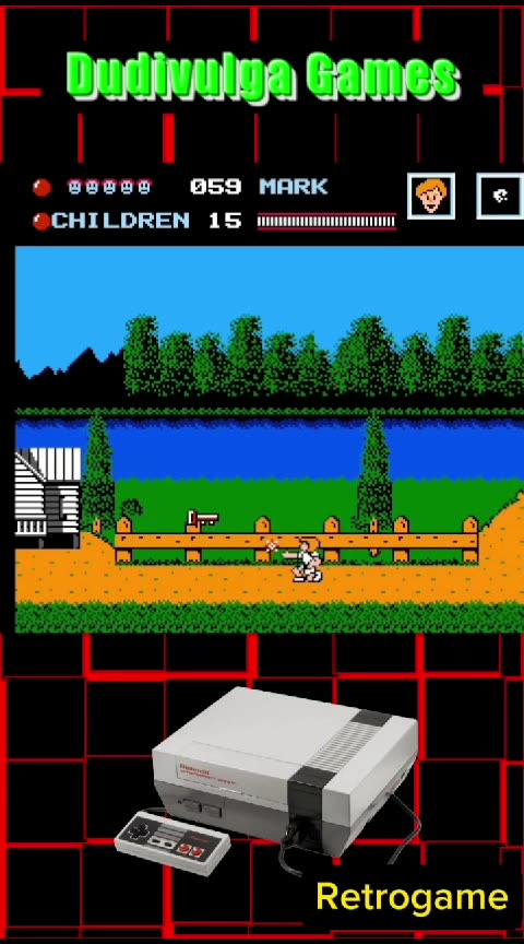Friday the 13th Nintendo 8-bit game part 2 #gaming #shortgaming #dudivulga
