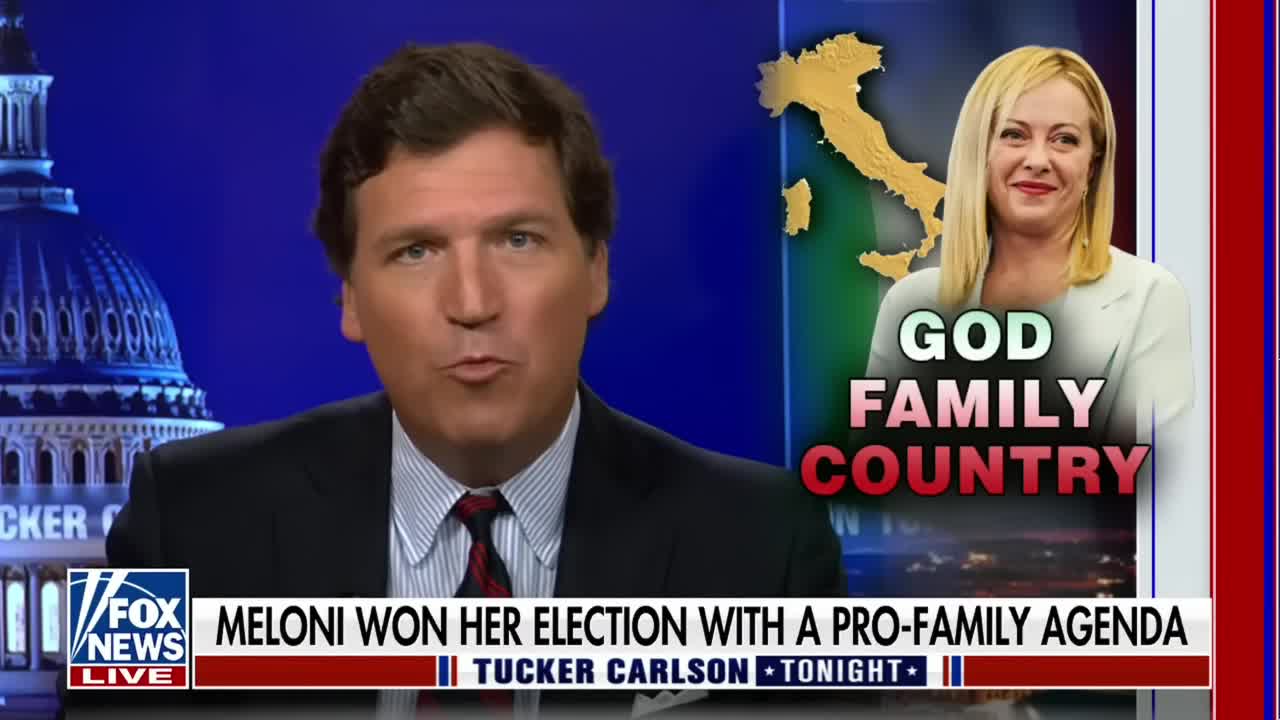 Tucker Destroys the MSM "Meloni is A Fascist" Narrative