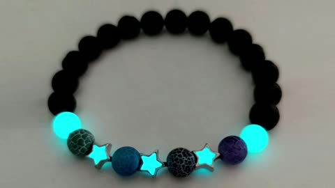 Natural Stone Bracelet Yoga Healing Luminous Glow in The Dark