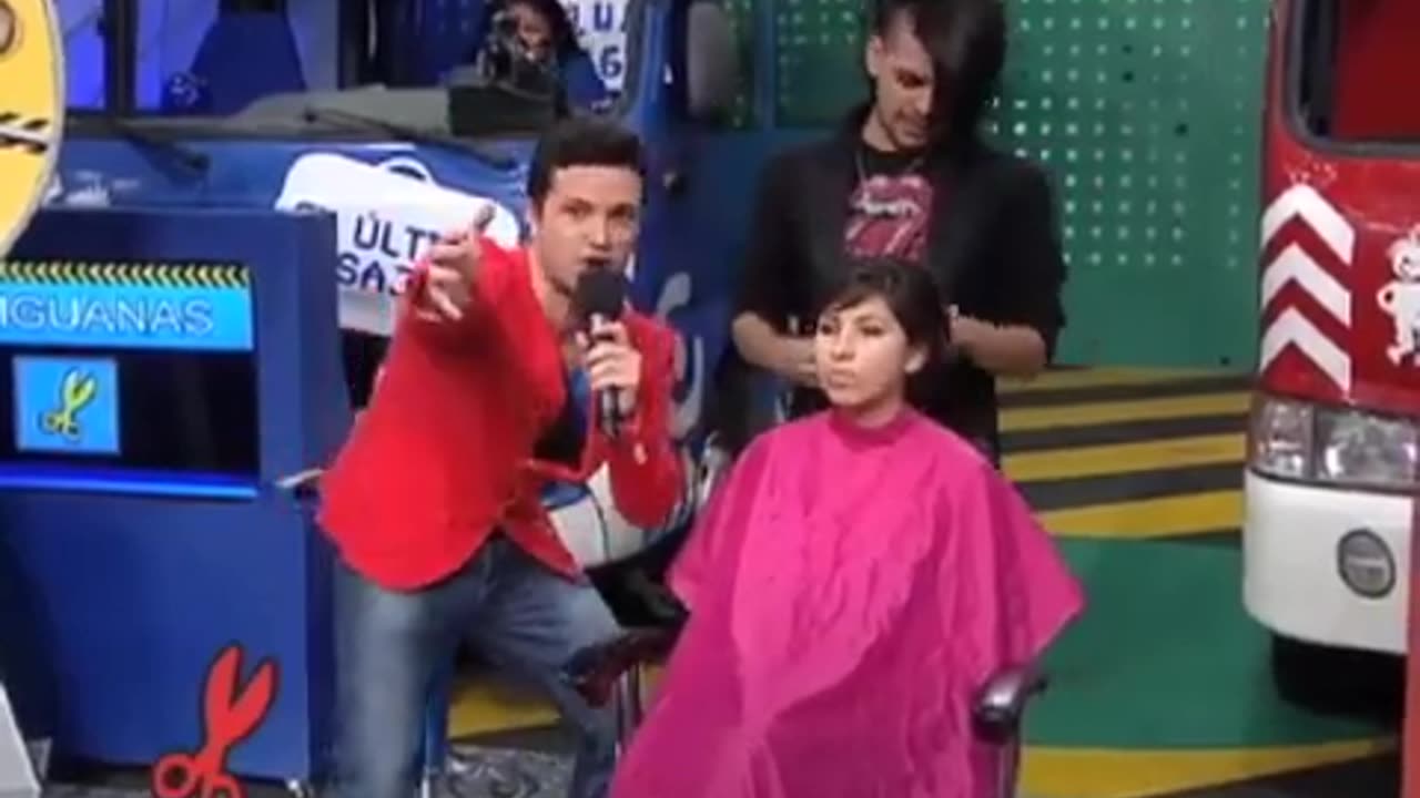 Latina Girl Headshave on TV Show