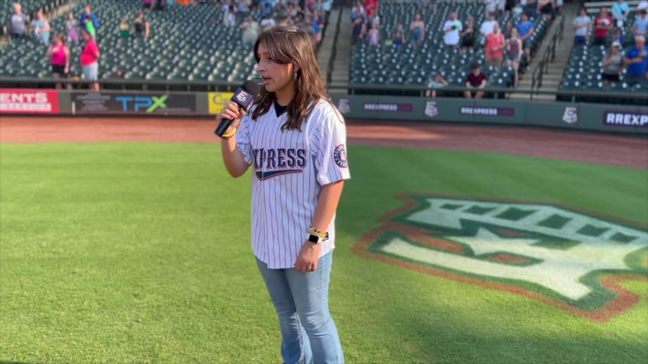 National Anthem 2023 Round Rock Express Baseball - Sofie Angelina **Rising Star**